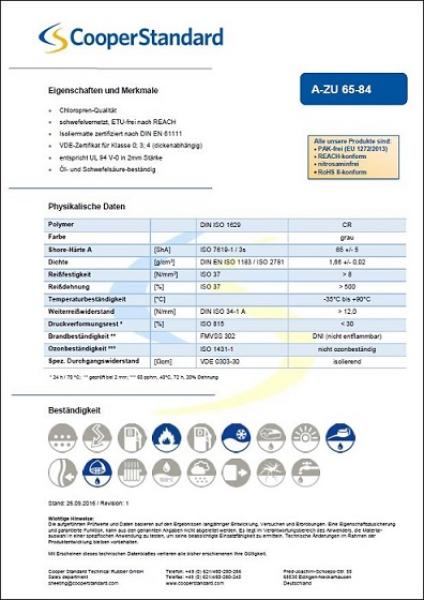 Isoliermatte EN 61111, 1000 mm breit, 10 m lang